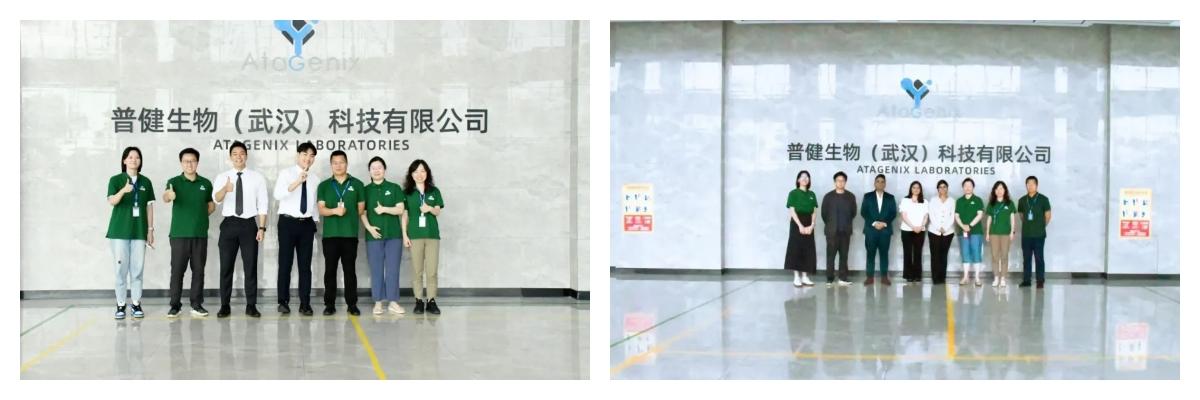 海外客戶走進(jìn)普健生物實驗研發(fā)基地，為一站式蛋白抗體開發(fā)平臺點贊